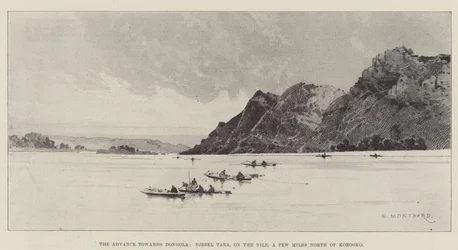The Advance towards Dongola, Djebel Tara, on the Nile, a few Miles North of Korosko